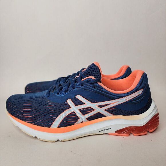 Asics Gel Pulse 11 Shoes Womens Athletic Running Gym Sneakers Blue Coral 8.5 - Picture 4 of 14